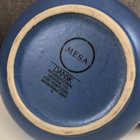 Dansk Mesa southwest blue Portugal pottery pitcher - Picture 6 of 9